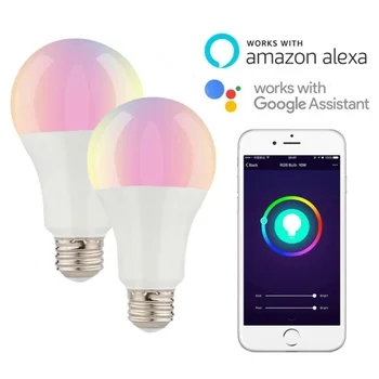 4.5W E27 RGBW led light WIFI bulb 2018 Magic Blue smart lighting lamp color change dimmable AC85-265V for home hotel
4.5W E27 RGBW led light WIFI bulb 2018 Magic Blue smart lighting lamp color change dimmable AC85-265V for home hotel