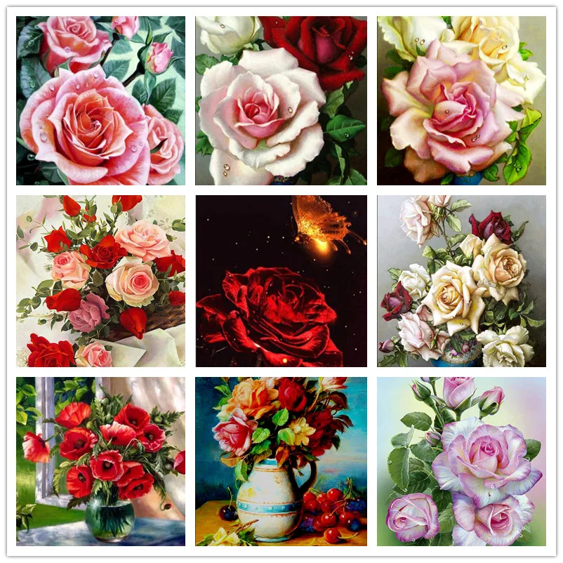 5D DIY full round diamond painting rose peony flower embroidery rhinestone cross stitch mosaic home wedding decoration
5D DIY full round diamond painting rose peony flower embroidery rhinestone cross stitch mosaic home wedding decoration