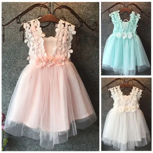 Baby Girl dress Princess Lace Tulle Flower bow Formal Party Tutu Dress girl clothes
Baby Girl dress Princess Lace Tulle Flower bow Formal Party Tutu Dress girl clothes