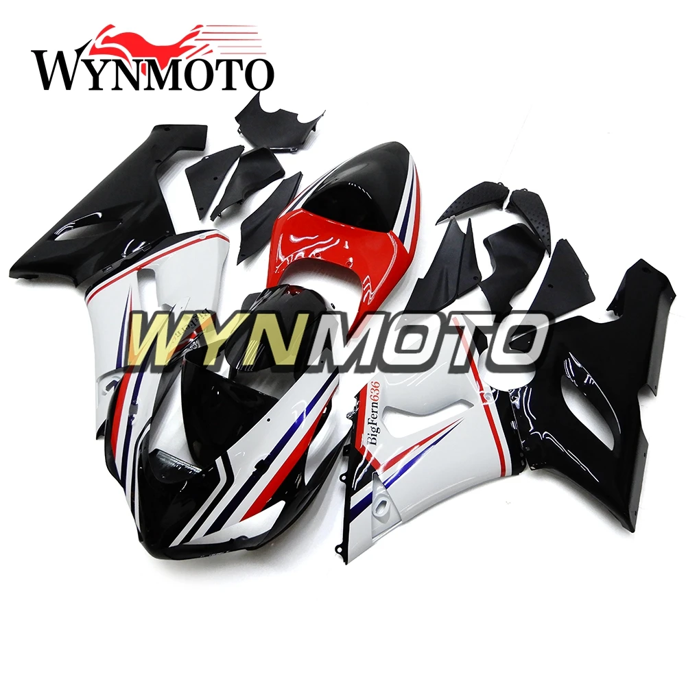 Black Red White Complete ABS Injection Fairings For Kawasaki ZX-6R ZX6R 636 2005 2006 Motorbike Fairing Kits Cowlings
Black Red White Complete ABS Injection Fairings For Kawasaki ZX-6R ZX6R 636 2005 2006 Motorbike Fairing Kits Cowlings