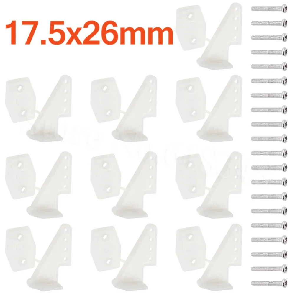 10 Sets Nylon Control Horns 4 holes W13xL18xH25mm with Screws For RC Model Airplane Parts KT Aeromodelling DIY
10 Sets Nylon Control Horns 4 holes W13xL18xH25mm with Screws For RC Model Airplane Parts KT Aeromodelling DIY