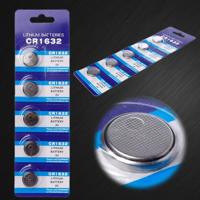 5PCS 16mm Button Battery CR1632 Lithium Coin Cell Batteries 3V LM1632 BR1632 ECR1632 CR 1632 Electronic Watch Toy Remote
5PCS 16mm Button Battery CR1632 Lithium Coin Cell Batteries 3V LM1632 BR1632 ECR1632 CR 1632 Electronic Watch Toy Remote