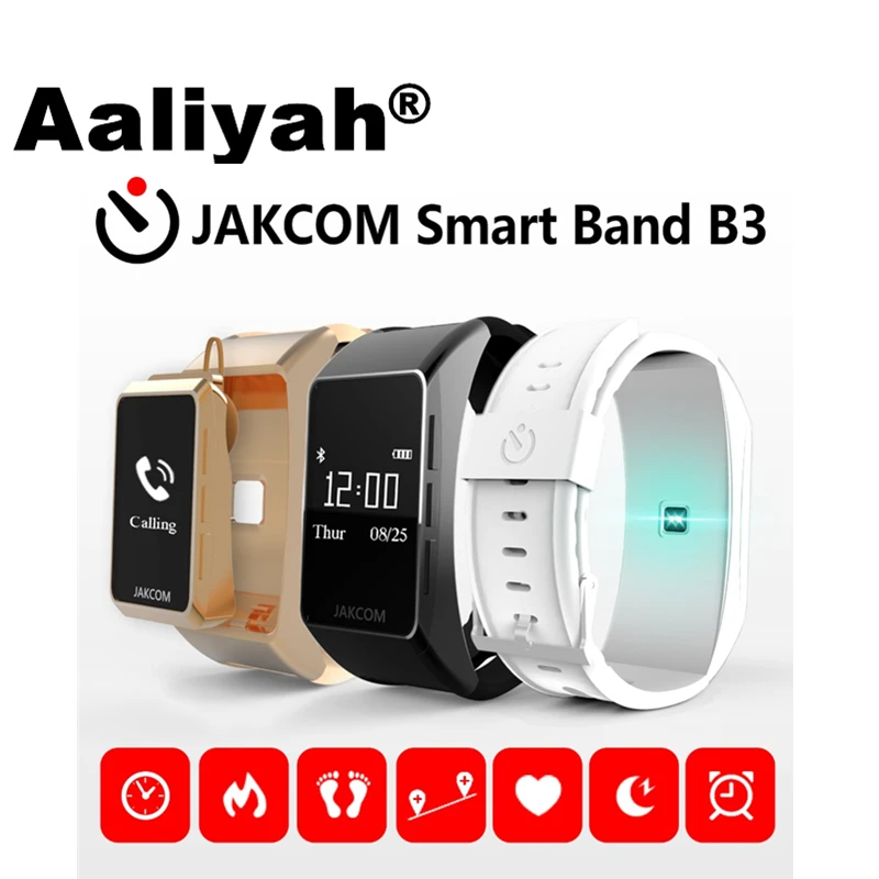 

Aaliyah Jakcom B3 Smart Band Wristbands Bracelet Sport Fitness Watches Blood Pressure Heart Rate Tracker Monitor For iOS Android