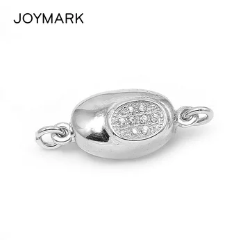 Trendy 925 Sterling Silver Micro Pave Zircon Oval Shape Box Clasp Connector Charms For DIY Necklace And Bracelet SC-CZ036
Trendy 925 Sterling Silver Micro Pave Zircon Oval Shape Box Clasp Connector Charms For DIY Necklace And Bracelet SC-CZ036