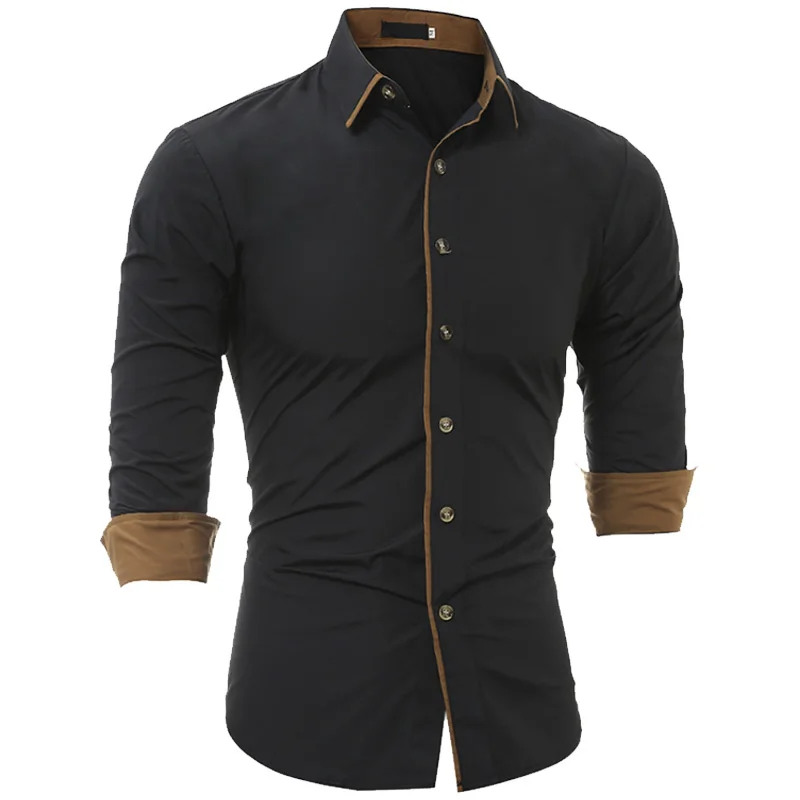 Men Shirt Brand 2018 Male High Quality Long Sleeve Shirt Casual Solid color Slim Fit Black Man Dress Shirts camisa masculina 3XL
Men Shirt Brand 2018 Male High Quality Long Sleeve Shirt Casual Solid color Slim Fit Black Man Dress Shirts camisa masculina 3XL