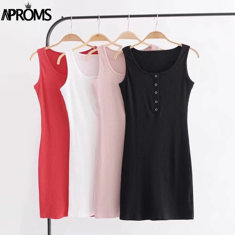 O Neck Sleeveless Bodycon Mini Dress