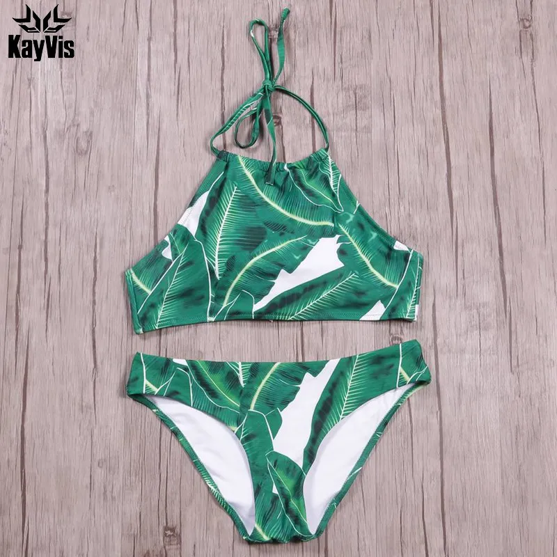 KayVis 2019 Sexy Bandage Bikini Women Swimwear Retro High Neck Swimsuit Halter Vintage Female Bikini Sets Print Bathing Suits 
KayVis 2019 Sexy Bandage Bikini Women Swimwear Retro High Neck Swimsuit Halter Vintage Female Bikini Sets Print Bathing Suits