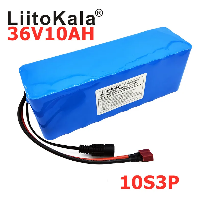 LiitoKala 36V 10Ah 500W high power and capacity 42 18650 lithium battery pack ebike electric car Cycling engine scooter with BMS
LiitoKala 36V 10Ah 500W high power and capacity 42 18650 lithium battery pack ebike electric car Cycling engine scooter with BMS