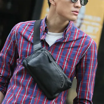 Leather Waist Bag Men Small Bag Wild Messenger Shoulder Plaid Chest Bag Fanny Packs Waist Packs For Man 2019 P
Leather Waist Bag Men Small Bag Wild Messenger Shoulder Plaid Chest Bag Fanny Packs Waist Packs For Man 2019 P