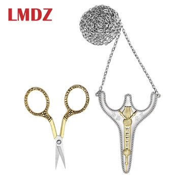 LMDZ Retro Exquisite Scissors Stainless Steel Sharp Tip Sewing Snips Handcraft Thread Cutter Safety Scissors with Sheath Chain
LMDZ Retro Exquisite Scissors Stainless Steel Sharp Tip Sewing Snips Handcraft Thread Cutter Safety Scissors with Sheath Chain
