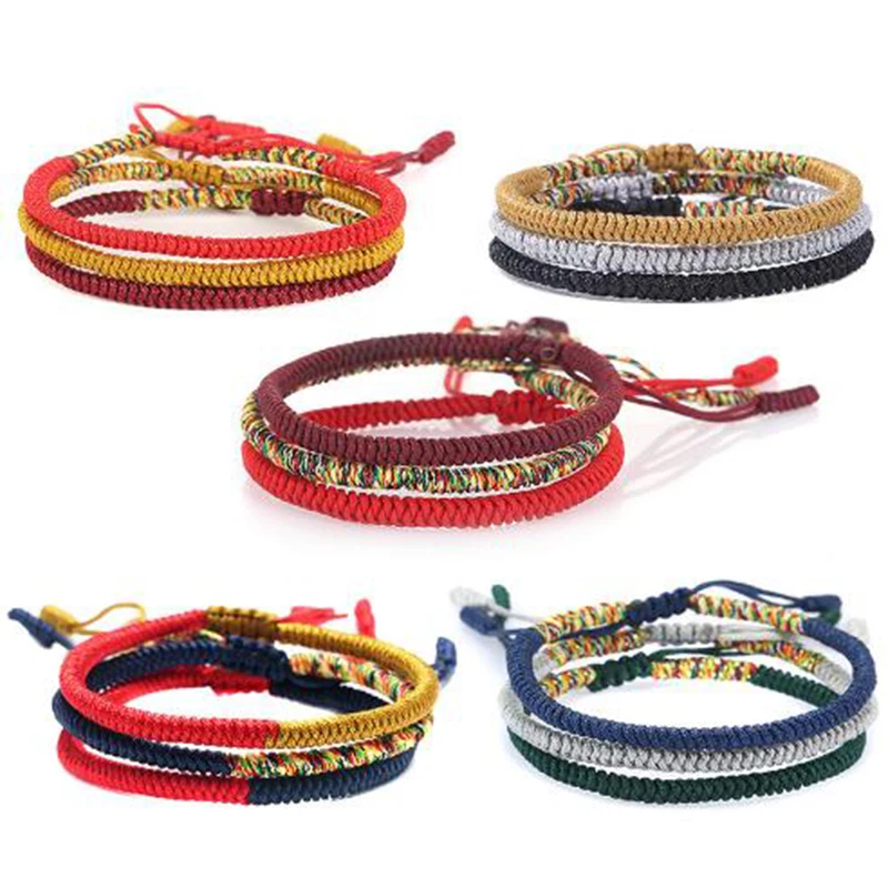 High Quality 17 Styles Tibetan Buddhist Lucky Charm Bracelet Tibetan Bracelets For Women Men Handmade Knot Rope Bracelet Femme
High Quality 17 Styles Tibetan Buddhist Lucky Charm Bracelet Tibetan Bracelets For Women Men Handmade Knot Rope Bracelet Femme