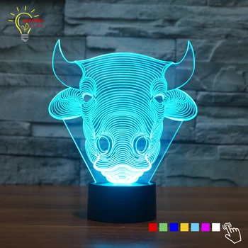 Novelty Gifts 7 Colors Changing Animal BUFFALO Bull Led Night Light Kids 3D LED Desk Table Lamp as Home Decoration Lighting USB
Novelty Gifts 7 Colors Changing Animal BUFFALO Bull Led Night Light Kids 3D LED Desk Table Lamp as Home Decoration Lighting USB