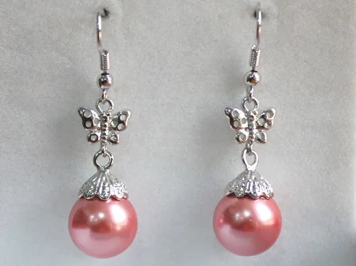 hot sell new - Fashion Silver Filled Butterfly With 12mm pink shell Pearl Earrings ER00069
hot sell new - Fashion Silver Filled Butterfly With 12mm pink shell Pearl Earrings ER00069