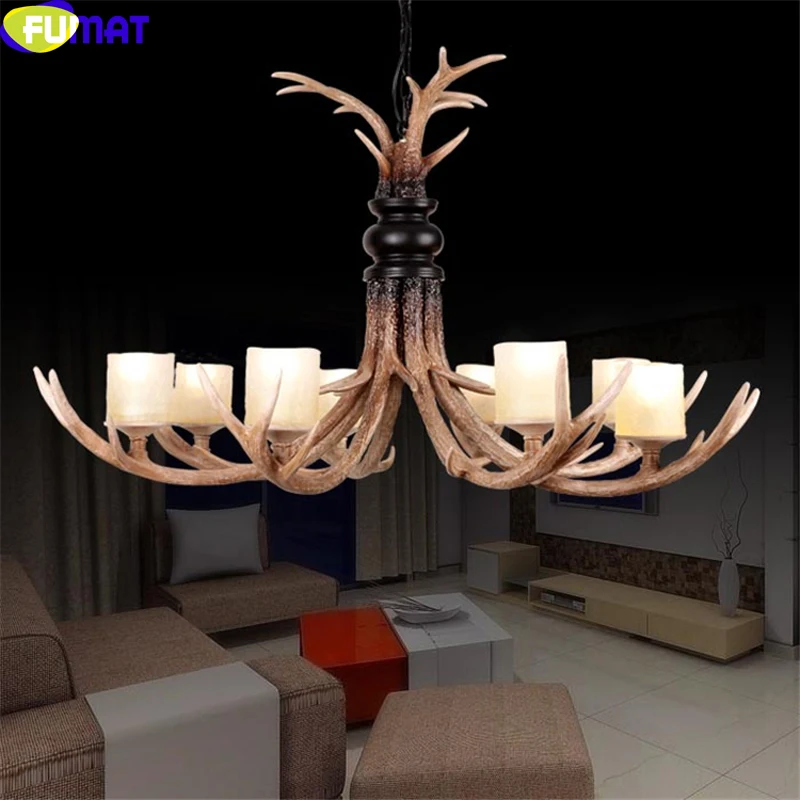 FUMAT 8 Heads Glass Lampshade Antler Pendant Light Indoor Lighting Fixture for Dinning Room Chrismas Hanging Lamp Light E14 Bulb
FUMAT 8 Heads Glass Lampshade Antler Pendant Light Indoor Lighting Fixture for Dinning Room Chrismas Hanging Lamp Light E14 Bulb