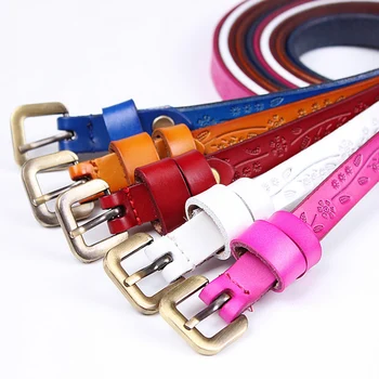 2019 New Yellow Black Thin Genuine Leather Dress Belt for Women Ceinture Femme Womens Floral Carved Vintage Pin Buckle Belts
2019 New Yellow Black Thin Genuine Leather Dress Belt for Women Ceinture Femme Womens Floral Carved Vintage Pin Buckle Belts