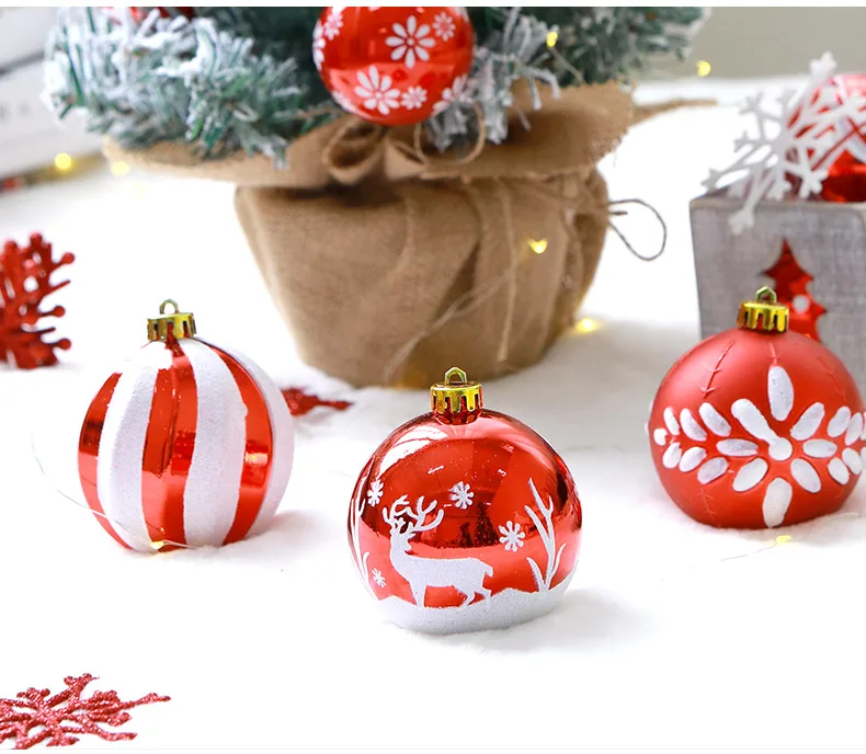 12 inhoo 24 PCS 68cm Christmas Tree Ball Baubles Xmas Party Wedding Hanging Ornament Christmas Decoration Supplies for Home