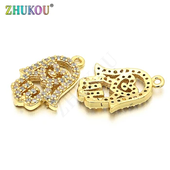 12*17mm Brass Cubic Zirconia Hamsa Hand Charms Pendants DIY Jewelry Bracelet Necklace Making, Hole:1mm, Model: VD60
12*17mm Brass Cubic Zirconia Hamsa Hand Charms Pendants DIY Jewelry Bracelet Necklace Making, Hole:1mm, Model: VD60