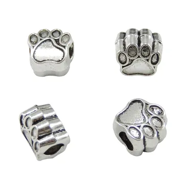 10Pcs Pet Dog Puppy Paw Print Footprint Big Hole Metal Bead Animal Pendant Charm Necklace Bracelet
10Pcs Pet Dog Puppy Paw Print Footprint Big Hole Metal Bead Animal Pendant Charm Necklace Bracelet