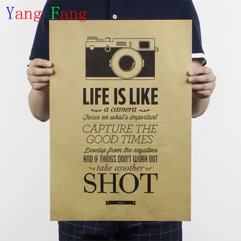 LIFE IS LIKE SHOT vintage poster retro camera painting antique wall sticker cafe pub bar living room decor 51x35.5cm
LIFE IS LIKE SHOT vintage poster retro camera painting antique wall sticker cafe pub bar living room decor 51x35.5cm
