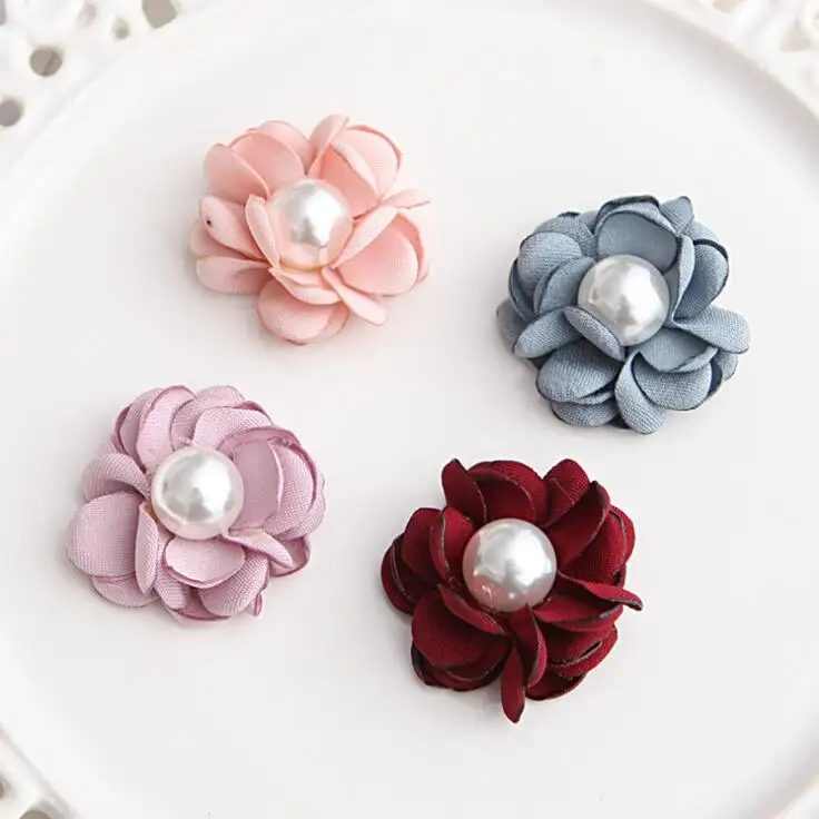 5pcs/lot 3D Korean Fabric Pearl Center Flowers For DIY Hair Accessories DIY Brooches Material Handmade DIY Crafts Supplies
5pcs/lot 3D Korean Fabric Pearl Center Flowers For DIY Hair Accessories DIY Brooches Material Handmade DIY Crafts Supplies