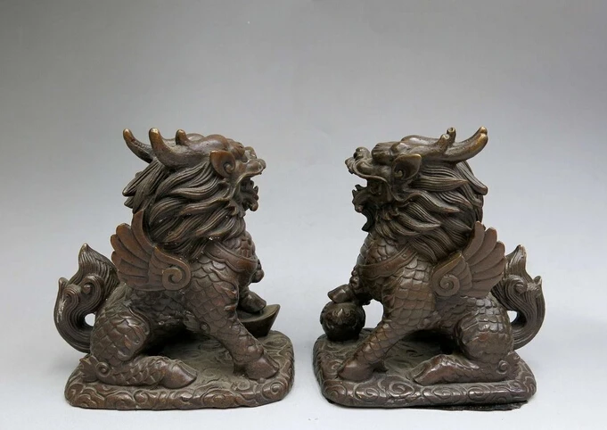 wholesale factory China bronze sculpture carved copper Feng Shui Foo Dogs Kylin pair Statue
wholesale factory China bronze sculpture carved copper Feng Shui Foo Dogs Kylin pair Statue
