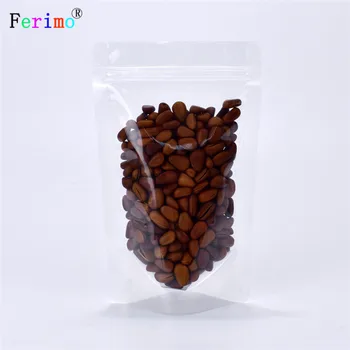Ferimo 100Pcs Stand up Transparent Zip Lock Bag Plastic Packaging Pouch for Food Tea Candy Cookie Baking Wholesale
Ferimo 100Pcs Stand up Transparent Zip Lock Bag Plastic Packaging Pouch for Food Tea Candy Cookie Baking Wholesale