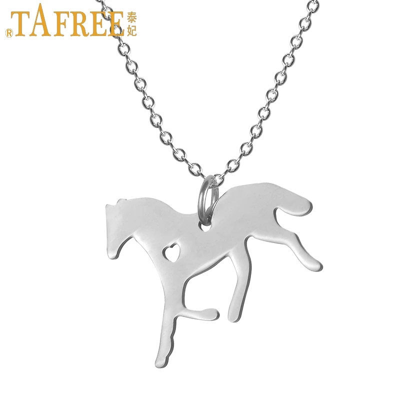 TAFREE hot sale lover horse statement necklace high quality stainless steel horse pendant chain necklace men women animal jewley
TAFREE hot sale lover horse statement necklace high quality stainless steel horse pendant chain necklace men women animal jewley