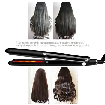 Infrared Hair Straightener Irons Professional Ceramic Flat Iron Fast Heating Straight Hair Styling Salon LED Flat Iron
Infrared Hair Straightener Irons Professional Ceramic Flat Iron Fast Heating Straight Hair Styling Salon LED Flat Iron