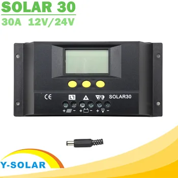 PWM Solar Controller 30A Auto LCD Display 12V 24V Solar Panel 360W 720w Panel Solar with Temp Senor Light and Timer Control
PWM Solar Controller 30A Auto LCD Display 12V 24V Solar Panel 360W 720w Panel Solar with Temp Senor Light and Timer Control