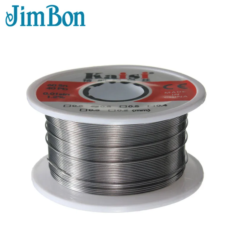 JimBon 60/40 0.6mm Tin Lead Line Rosin Core Flux Solder Soldering Welding Iron Wire Reel
JimBon 60/40 0.6mm Tin Lead Line Rosin Core Flux Solder Soldering Welding Iron Wire Reel