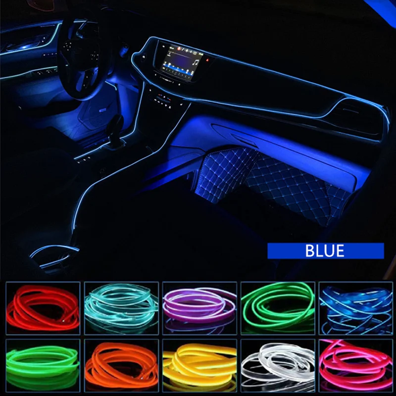 Car Interior Lighting Center Console LED Strip Decoration Wide Use Door Steering Wheel Wire Rope Tube Line flexible Neon Light
Car Interior Lighting Center Console LED Strip Decoration Wide Use Door Steering Wheel Wire Rope Tube Line flexible Neon Light