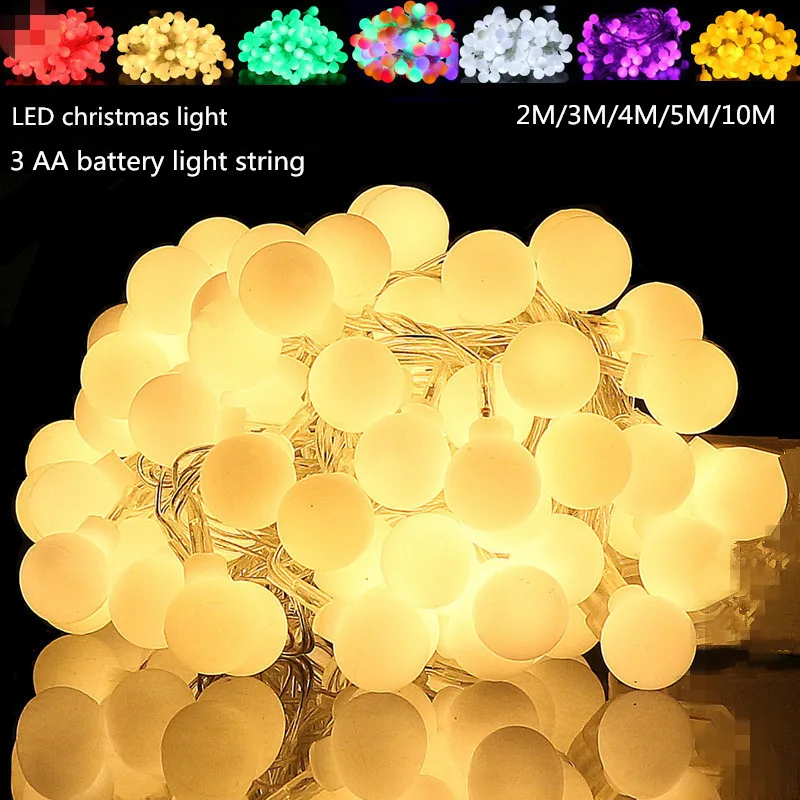 led Ball Fairy String lights 2m 3m 4m 5m 10m 20m Battery Operated Wedding Christmas Outdoor Garland waterproof Decoration lamps
led Ball Fairy String lights 2m 3m 4m 5m 10m 20m Battery Operated Wedding Christmas Outdoor Garland waterproof Decoration lamps