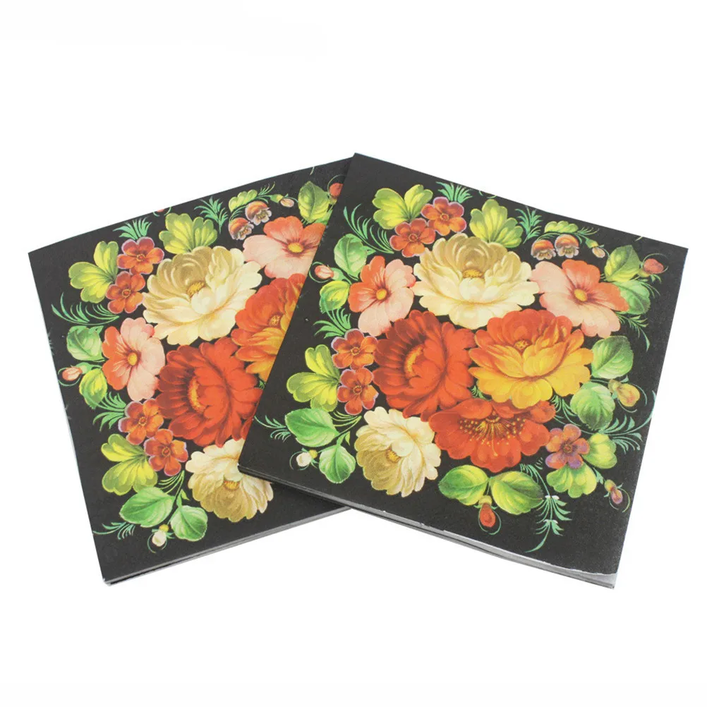 20Pcs 33*33cm Floral Flower Paper Napkins Event & Party Tissue Cocktail Napkins Decoration wedding decoupage serviettes
20Pcs 33*33cm Floral Flower Paper Napkins Event & Party Tissue Cocktail Napkins Decoration wedding decoupage serviettes