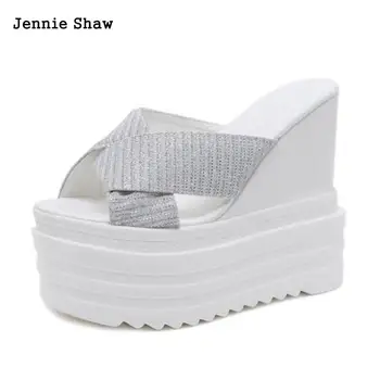 Fashion Slippers 2018 Summer Thick Bottom 13cm Supper High Heel Wedges Sandals Women Shoes Platform 
Fashion Slippers 2018 Summer Thick Bottom 13cm Supper High Heel Wedges Sandals Women Shoes Platform