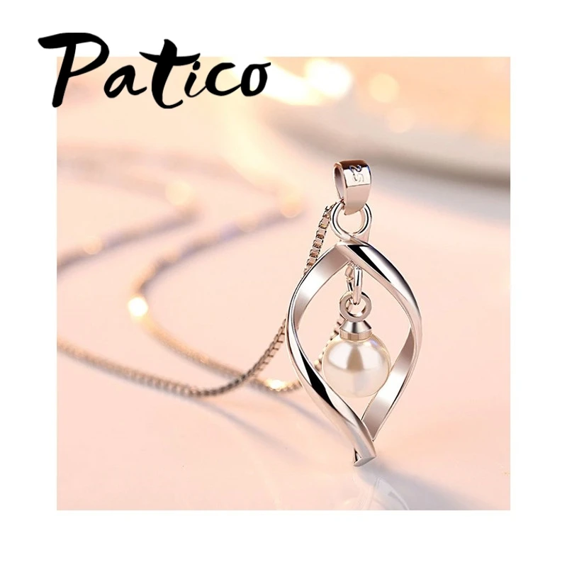 New Fashion Romantic Big Round Pearl Pendant Necklace 100% 925 Sterling Silver Female Choker Jewelry Wholesale
New Fashion Romantic Big Round Pearl Pendant Necklace 100% 925 Sterling Silver Female Choker Jewelry Wholesale