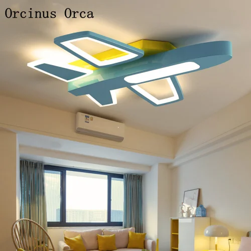 New Cartoon Creative Aircraft ceiling lamp Boys'Bedroom Children's Room Lamp Modern Simple Color Fighter LED ceiling lamp
New Cartoon Creative Aircraft ceiling lamp Boys'Bedroom Children's Room Lamp Modern Simple Color Fighter LED ceiling lamp