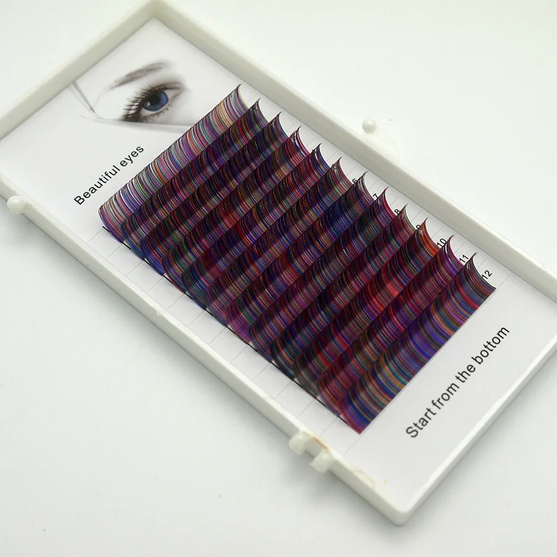 2019 new C / D curls 0.07 0.1mm 8 / 15mm false eyelashes rainbow eyelashes personality color eyelashes false curling eyelashes
2019 new C / D curls 0.07 0.1mm 8 / 15mm false eyelashes rainbow eyelashes personality color eyelashes false curling eyelashes