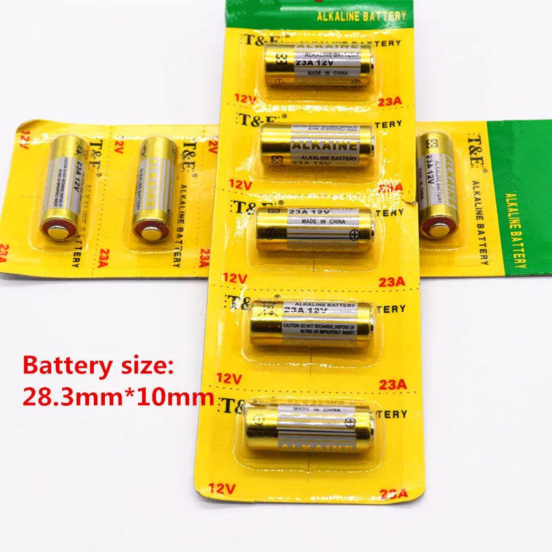 20pcs Daweikala 12V 23A Zn/MnO2 battery Be used for Automotive remote control battery,Anti-theft battery,door Doorbell battery
20pcs Daweikala 12V 23A Zn/MnO2 battery Be used for Automotive remote control battery,Anti-theft battery,door Doorbell battery