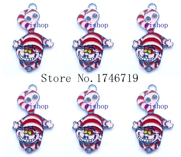 Hot Sale 10pcs Alice in Wonderland Cheshire Cat Metal Charms DIY Jewelry Making Mobile Phone Accessories For Best Gift D-127
Hot Sale 10pcs Alice in Wonderland Cheshire Cat Metal Charms DIY Jewelry Making Mobile Phone Accessories For Best Gift D-127