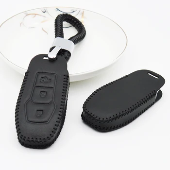Leather Car Key Cover with PU Leather Braid Woven Rope Key Holder For Ford Fusion Mondeo 2.0T Kuga Mustang 2015 Edge 2013-2015
Leather Car Key Cover with PU Leather Braid Woven Rope Key Holder For Ford Fusion Mondeo 2.0T Kuga Mustang 2015 Edge 2013-2015