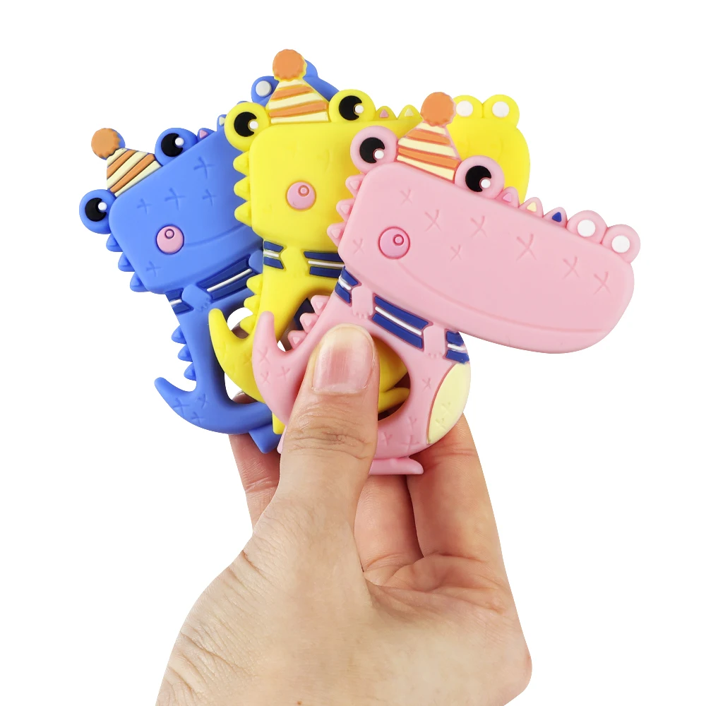 TYRY.HU Baby DIY Silicone Teething Teethers Nursing Toy Teether Beads Zebra Dinosaur Shape Food Grade Silicone Teether Pacifier
TYRY.HU Baby DIY Silicone Teething Teethers Nursing Toy Teether Beads Zebra Dinosaur Shape Food Grade Silicone Teether Pacifier