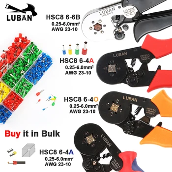 HSC8 6-6 0.25-6mm 23-10AWG Hexagon 6-4A 0.25-6mm 23-10AWG Quadrilateral Tube Terminal Crimping Pliers Crimp Hand Tools
HSC8 6-6 0.25-6mm 23-10AWG Hexagon 6-4A 0.25-6mm 23-10AWG Quadrilateral Tube Terminal Crimping Pliers Crimp Hand Tools