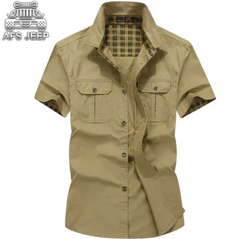 Brand-clothing Men Shirts Size Casual Chemise Homme Short sleeve Military Summer Shirt
Brand-clothing Men Shirts Size Casual Chemise Homme Short sleeve Military Summer Shirt
