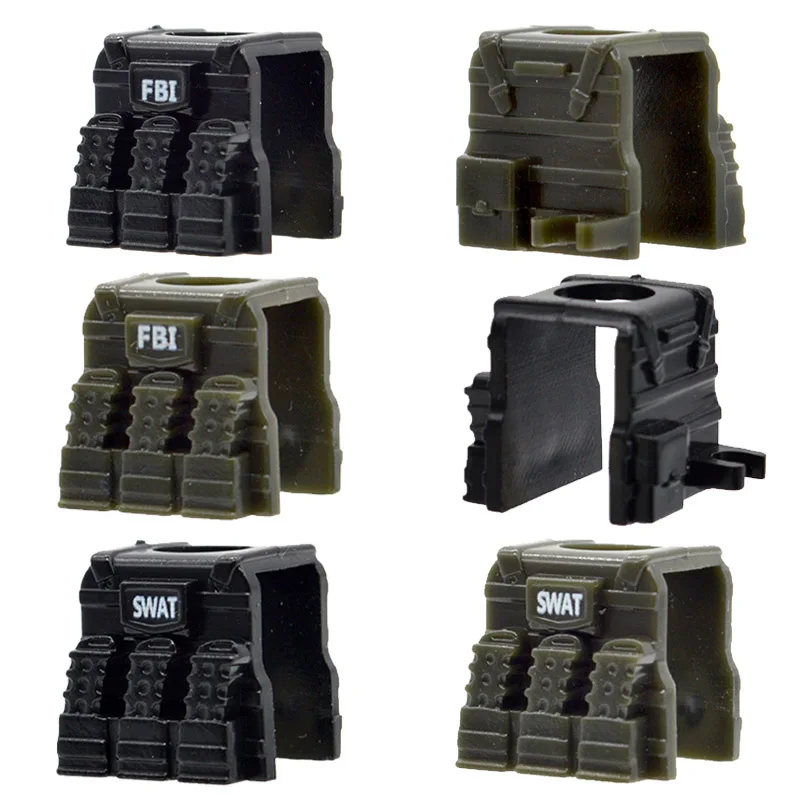 10pcs/lot Modern Police Vest Printed FBI SWAT MOC Armor Blocks Bricks Part Building Toys for Children
10pcs/lot Modern Police Vest Printed FBI SWAT MOC Armor Blocks Bricks Part Building Toys for Children