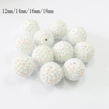 (Choose Size First) 12mm/14mm/16mm/18mm White AB Resin Rhinestone Beads
(Choose Size First) 12mm/14mm/16mm/18mm White AB Resin Rhinestone Beads