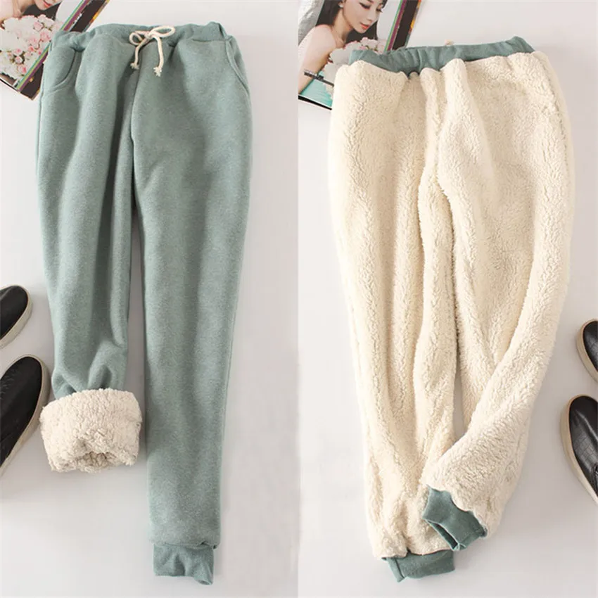Autumn Winter Women Long Trousers Warm Thick Velvet Harem Pants Female Elastic Waist Sweatpants Casual Fleece Cotton Pant SF1148
Autumn Winter Women Long Trousers Warm Thick Velvet Harem Pants Female Elastic Waist Sweatpants Casual Fleece Cotton Pant SF1148