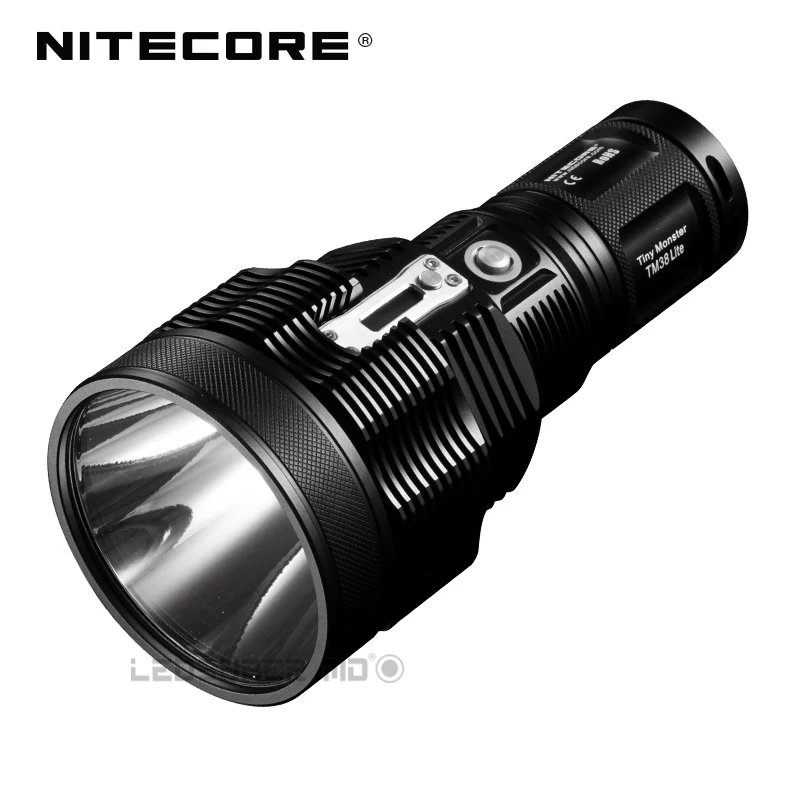 

Tiny Monster Series Nitecore TM38 Lite CREE XHP35 HI D4 LED 1800 Lumens Rechargeable Searchlight With Beam Distance 1400 Meters