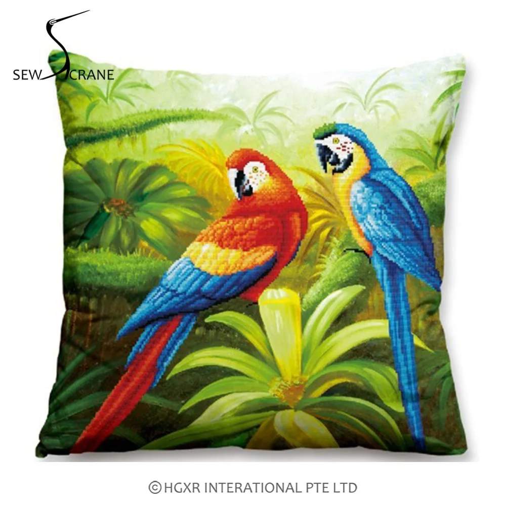 SewCrane Tropical Summer Macaw Bird Two Parrot Print Decorative Throw Pillow Cover Car Office Sofa Cushion Cover, 44cm x 44cm
SewCrane Tropical Summer Macaw Bird Two Parrot Print Decorative Throw Pillow Cover Car Office Sofa Cushion Cover, 44cm x 44cm