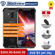 Blackview BV9600 Pro Helio P60 6GB+128GB IP68 Waterproof Mobile Phone 6.21" 19:9 FHD AMOLED 5580mAh Android 8.1 Smartphone NFC(China)