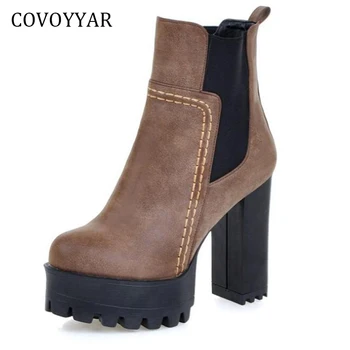 COVOYYAR 2019 Fashion Women Ankle Boots Autumn Winter Platform High Chunky Heel Woman Booties Shoes Sizes 34-43 WBS401
COVOYYAR 2019 Fashion Women Ankle Boots Autumn Winter Platform High Chunky Heel Woman Booties Shoes Sizes 34-43 WBS401